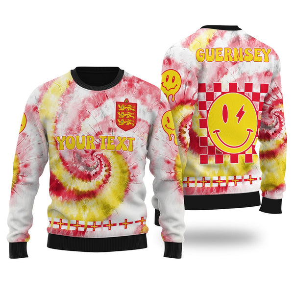 Guernsey Ugly Sweater Custom Tie Dye Style 1