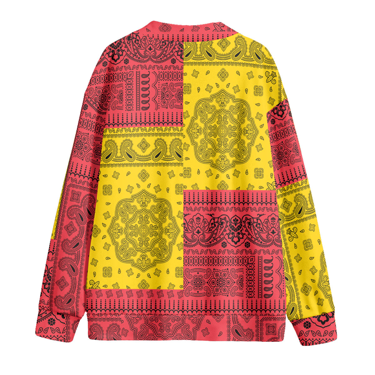 Guyana Fleece Cardigan Flag And Paisley Basic Style 2