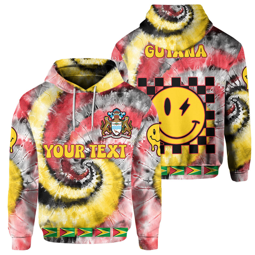 Guyana Hoodie Custom Tie Dye Style 1