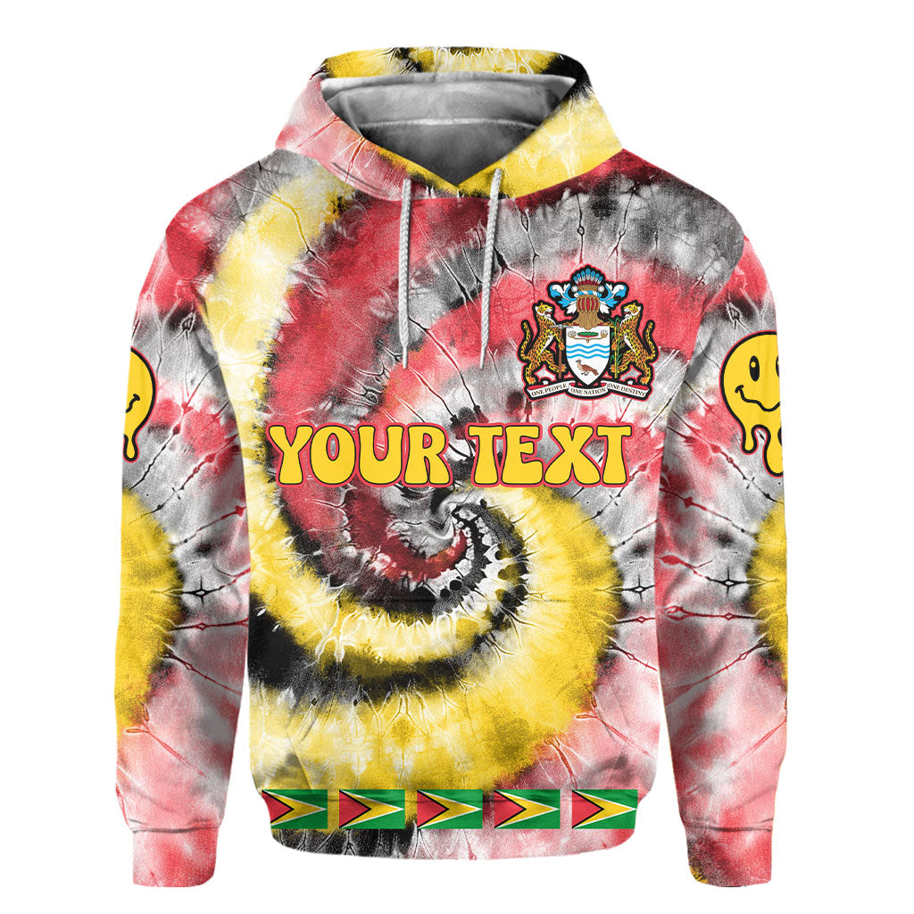 Guyana Hoodie Custom Tie Dye Style 2