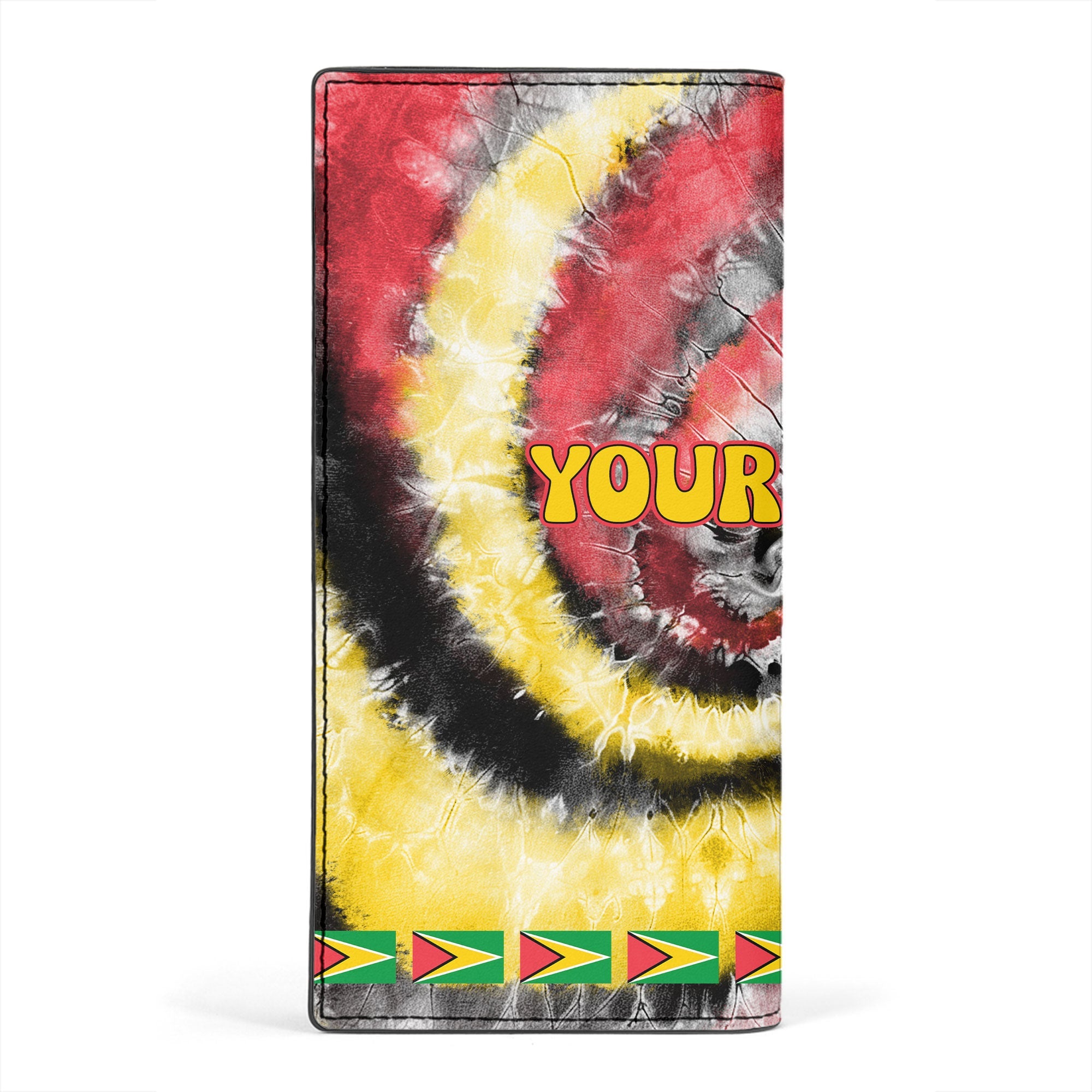 Guyana Leather Wallet Custom Tie Dye Style 2