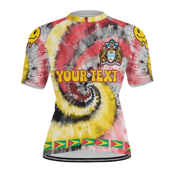 Guyana Men Cycling Jersey Custom Tie Dye Style 1