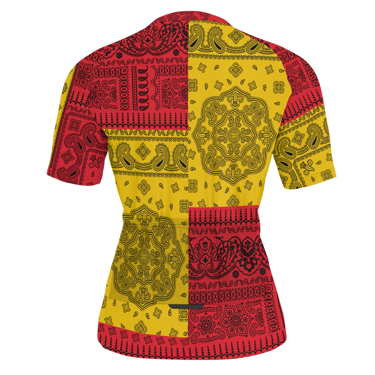 Guyana Men Cycling Jersey Flag And Paisley Basic Style 3