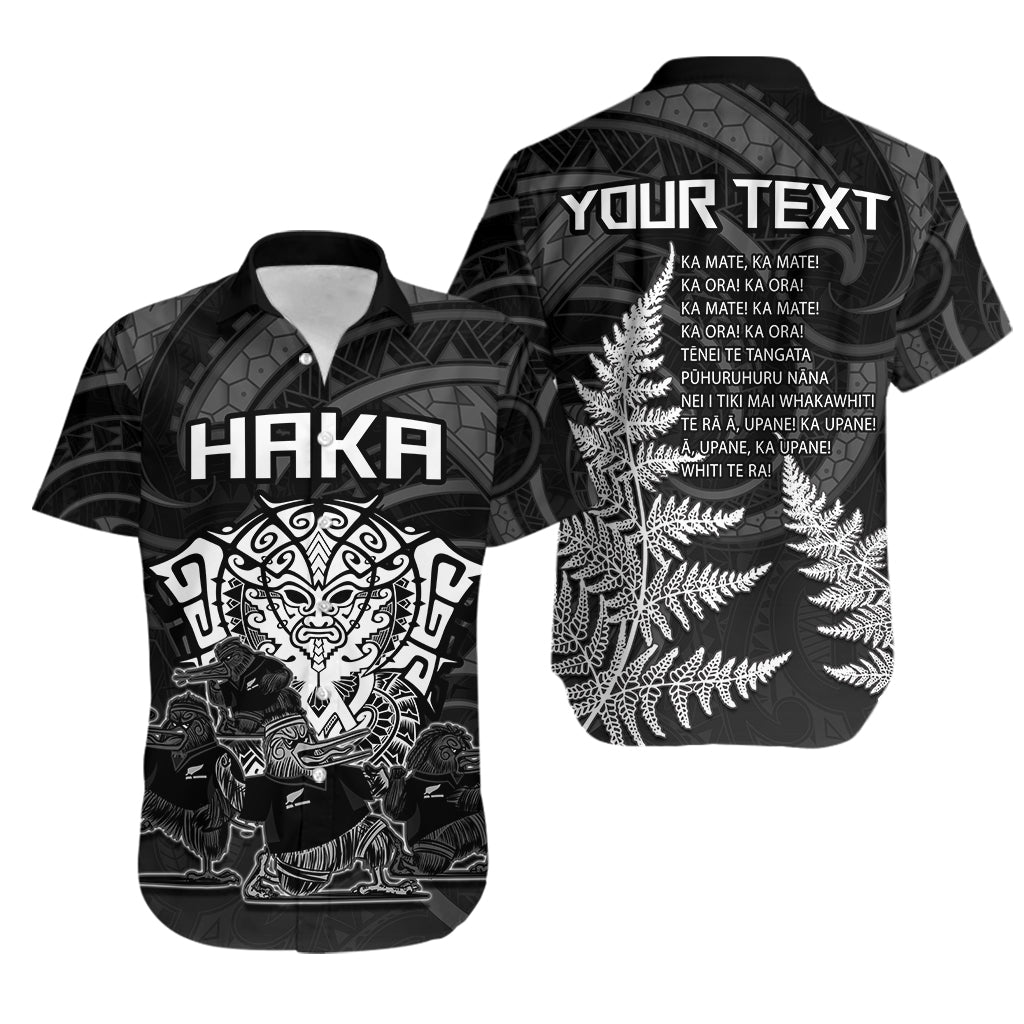 Custom New Zealand Hawaiian Shirt Haka Rugby Kiwi Bird Maori Mix Silver Fern Style - LH1