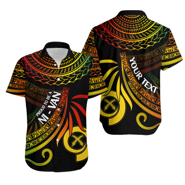 Custom Vanuatu Hawaiian Shirt Happy 43rd Independence Anniversary Polynesian Proud To Be A Ni Van - LH1