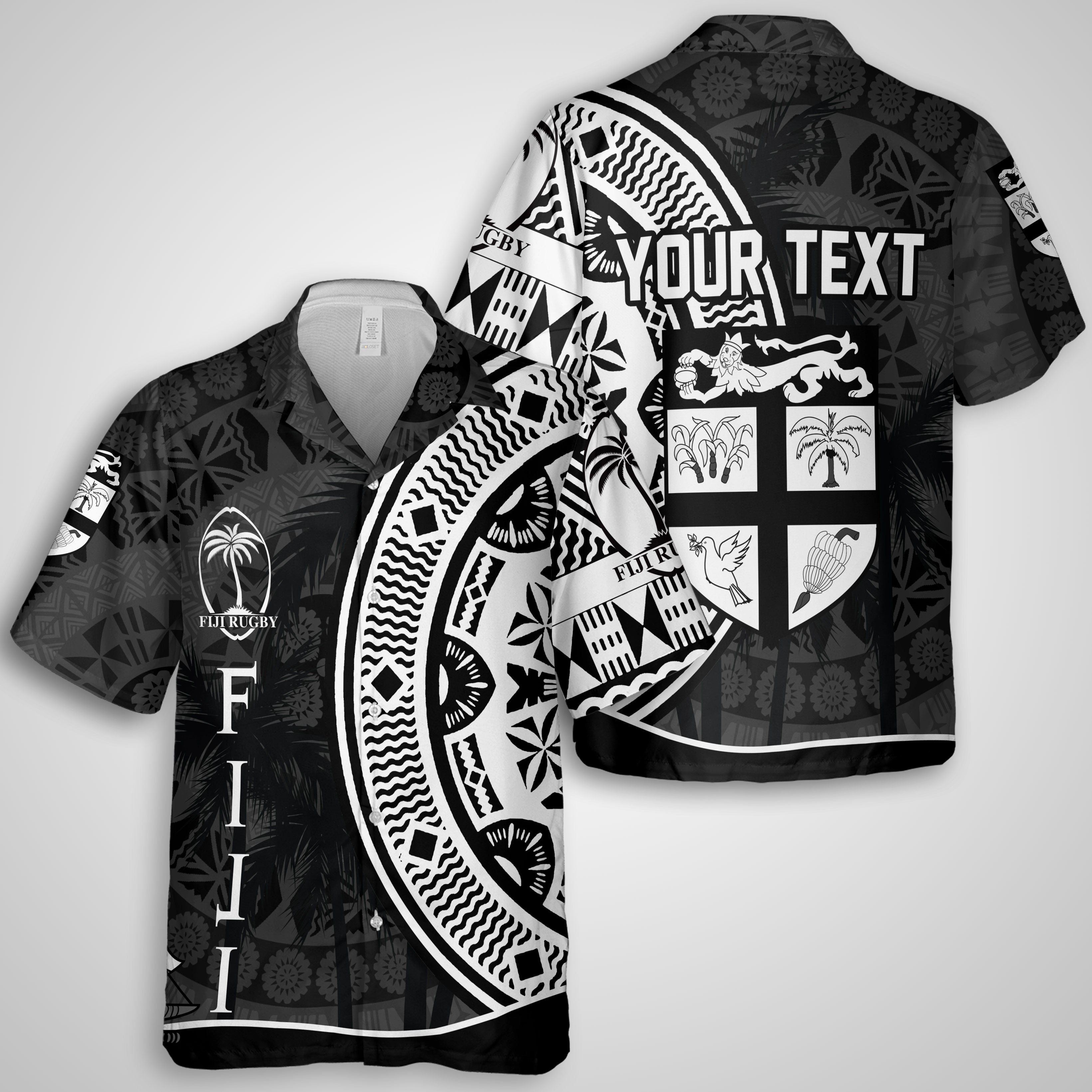 Custom Fiji Rugby Hawaiian Dress & Shirt Matching Couple