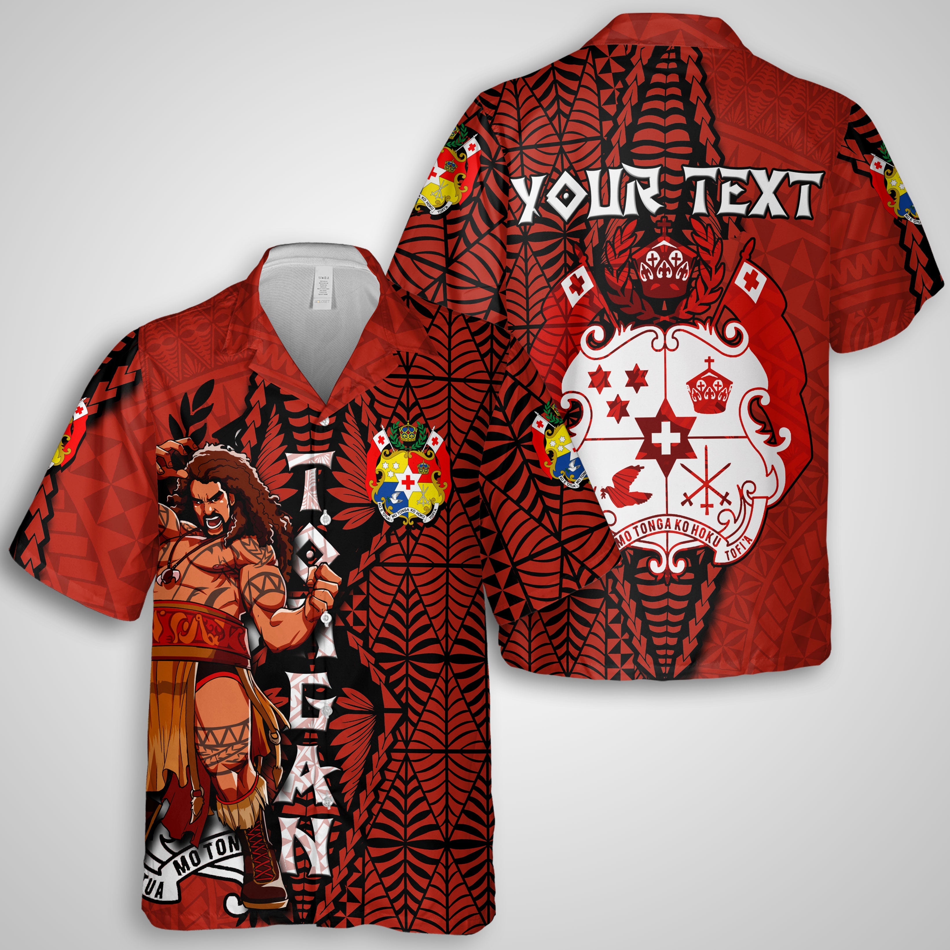 Custom Tonga The Tonga Terror Hawaiian Dress & Shirt Matching Couple