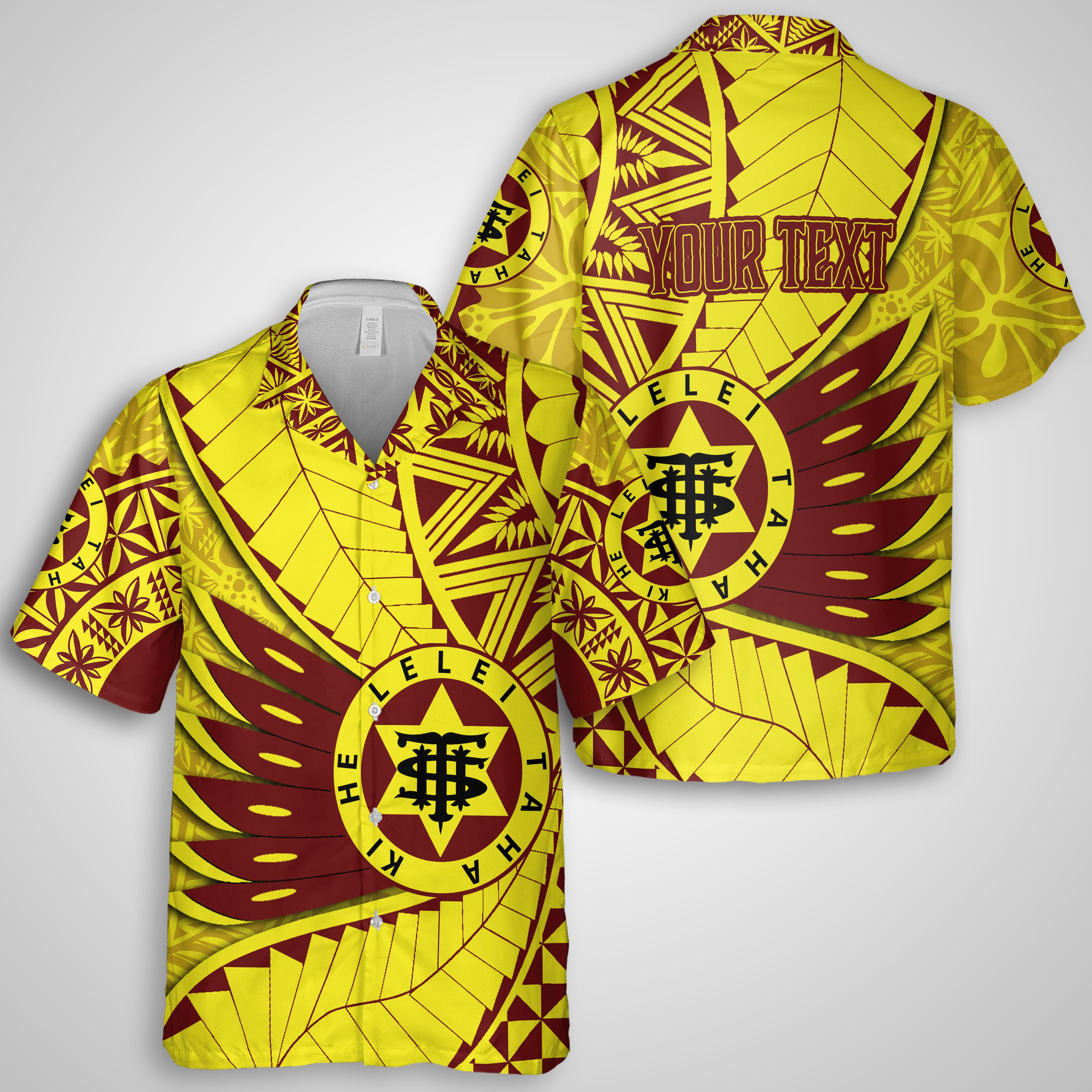 Custom Tonga High School Hawaiian Dress & Shirt Matching Couple Tonga Golden Style