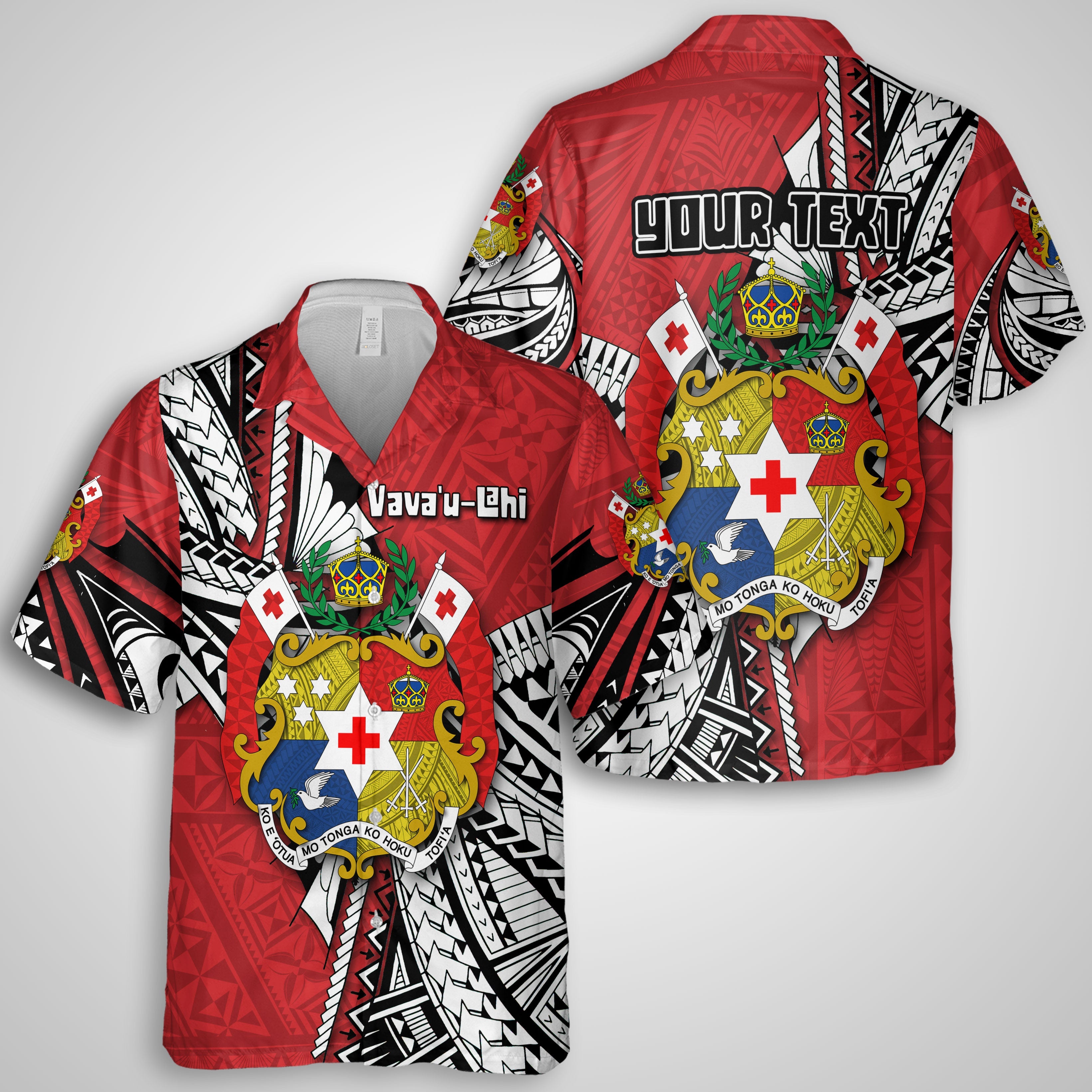 Custom Tonga Vava'u Lahi Coat Of Arms Hawaiian Dress & Shirt Matching Couple