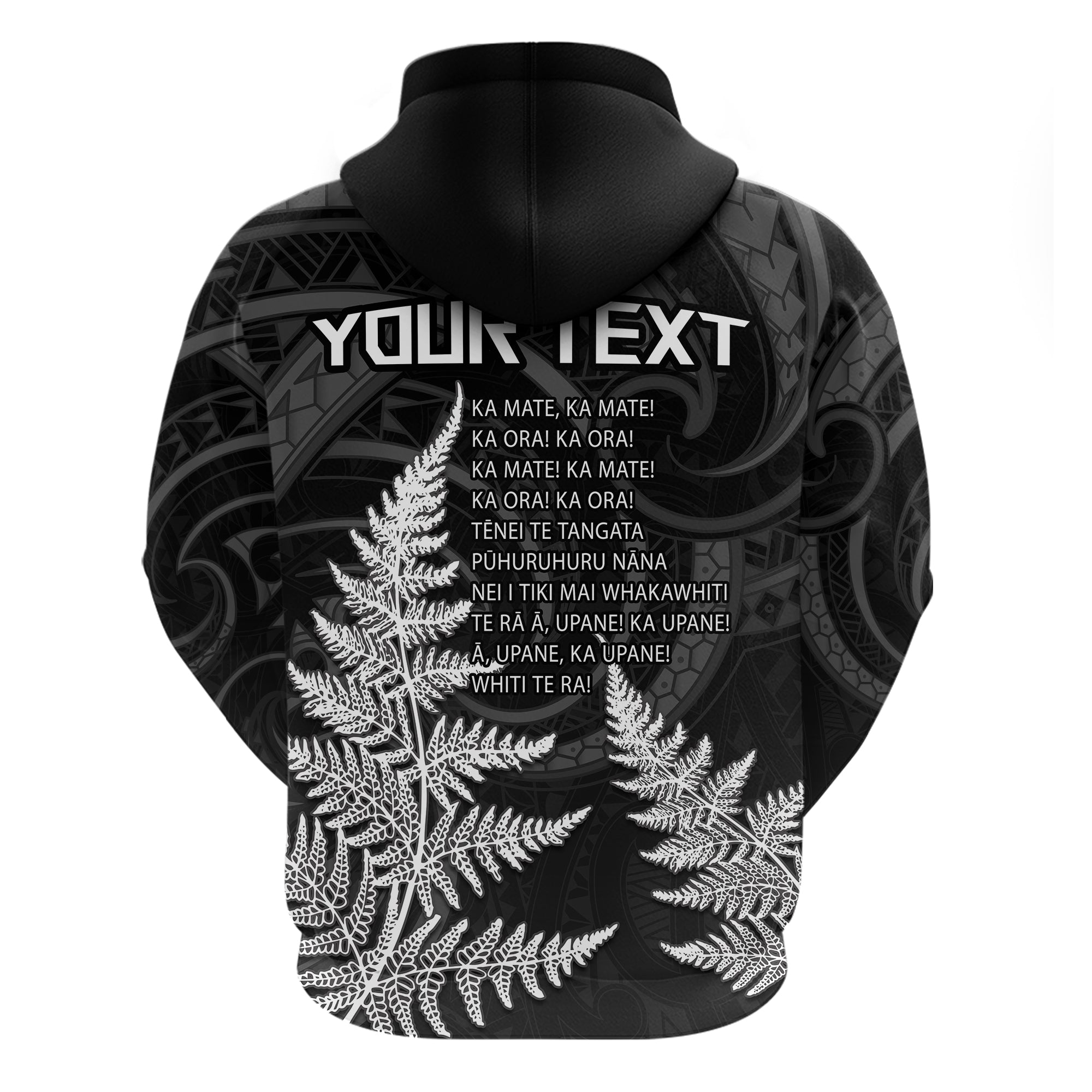 Custom New Zealand Hoodie Zip Haka Rugby Kiwi Bird Maori Mix Silver Fern Style - LH1