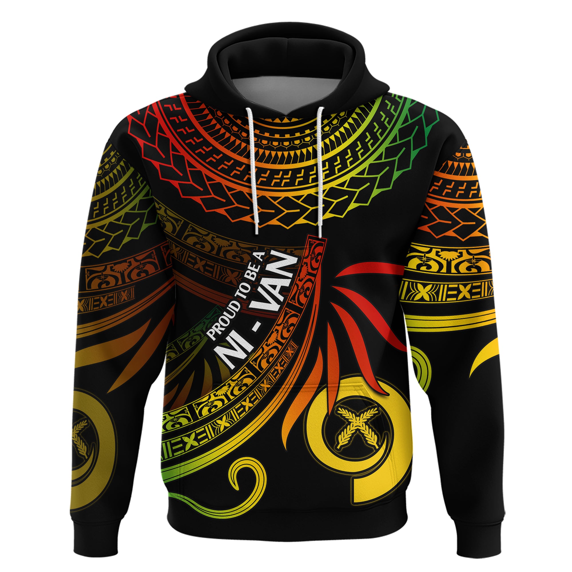 Custom Vanuatu Hoodie Happy 43rd Independence Anniversary Polynesian Proud To Be A Ni Van - LH1