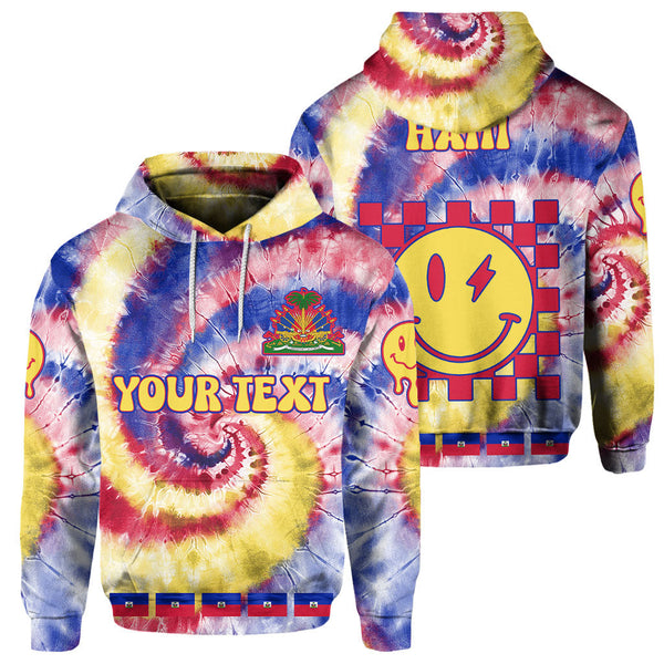 Haiti Hoodie Custom Tie Dye Style 1