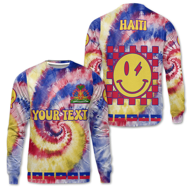 Haiti Sweatshirt Custom Tie Dye Style 1