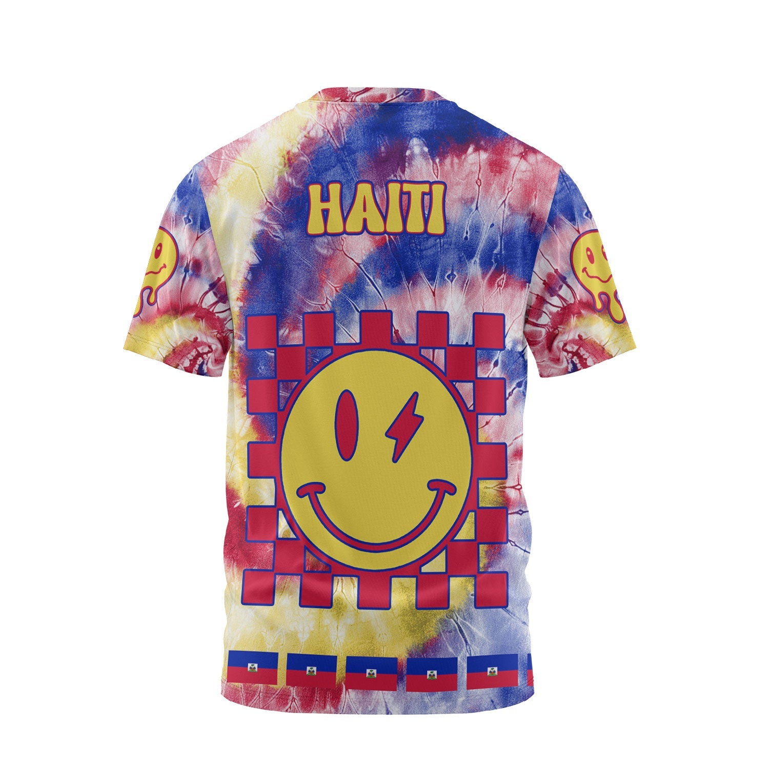 Haiti T Shirt Custom Tie Dye Style 2