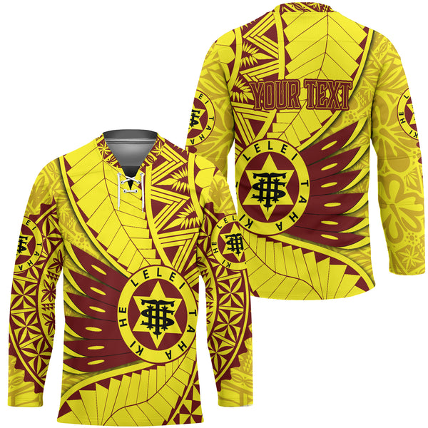 Custom Tonga High School Hockey Jersey Tonga Golden Style