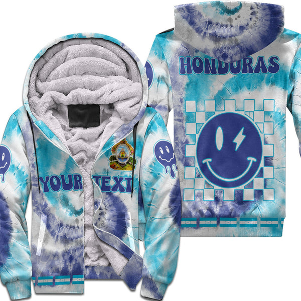 Honduras Sherpa Hoodie Custom Tie Dye Style 1