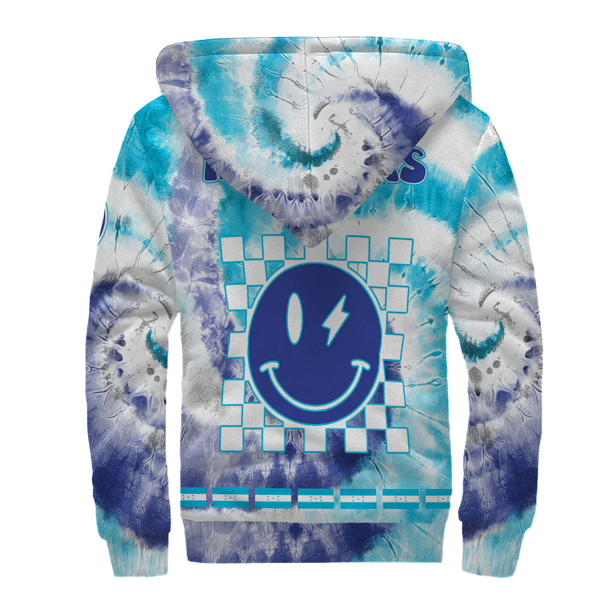 Honduras Sherpa Hoodie Custom Tie Dye Style 2