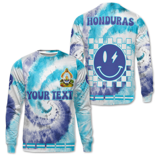 Honduras Sweatshirt Custom Tie Dye Style 1