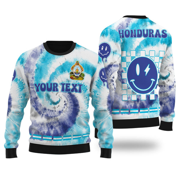 Honduras Ugly Sweater Custom Tie Dye Style 1