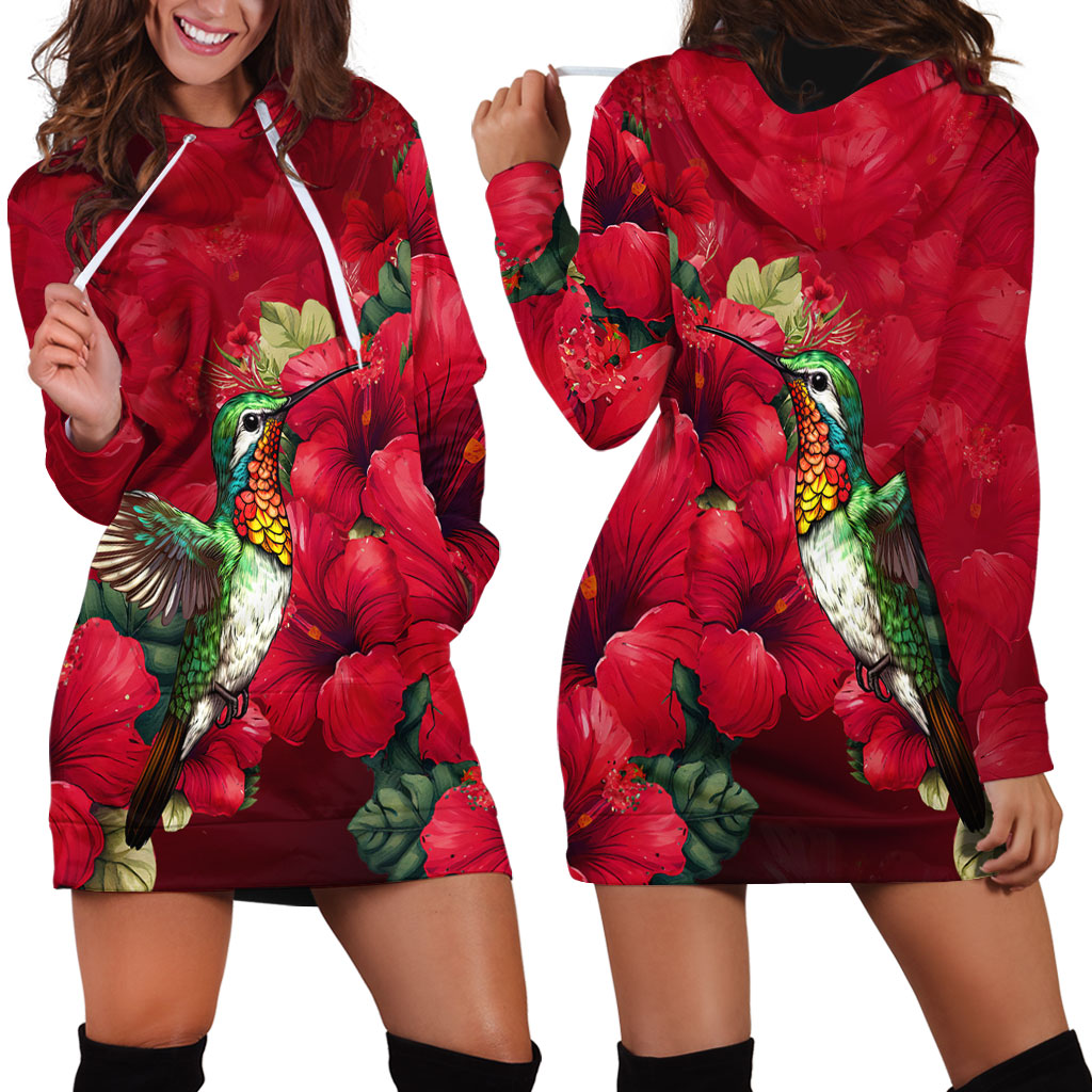 Hawaii Matching Outfits For Couples Polynesian Hibiscus Flower Red Style - TT01