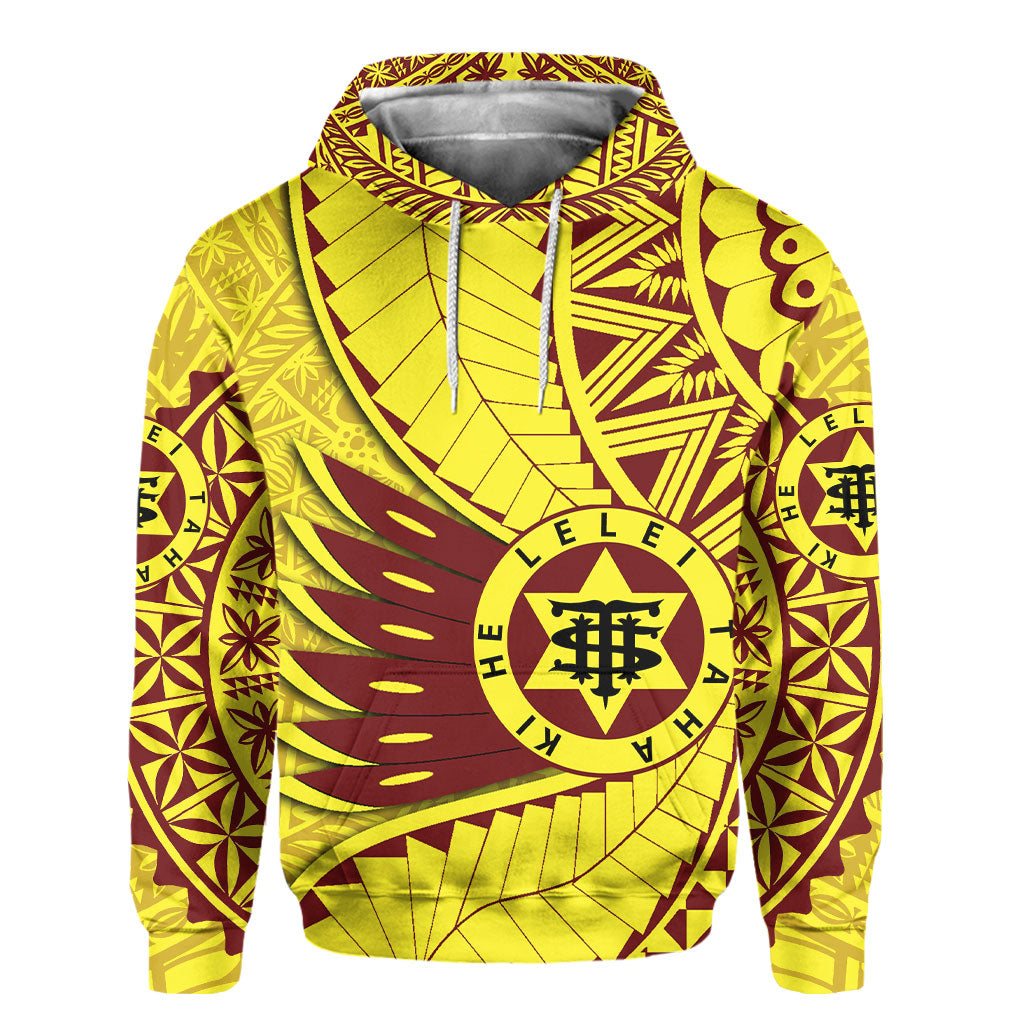 Custom Tonga High School Hoodie Tonga Golden Style