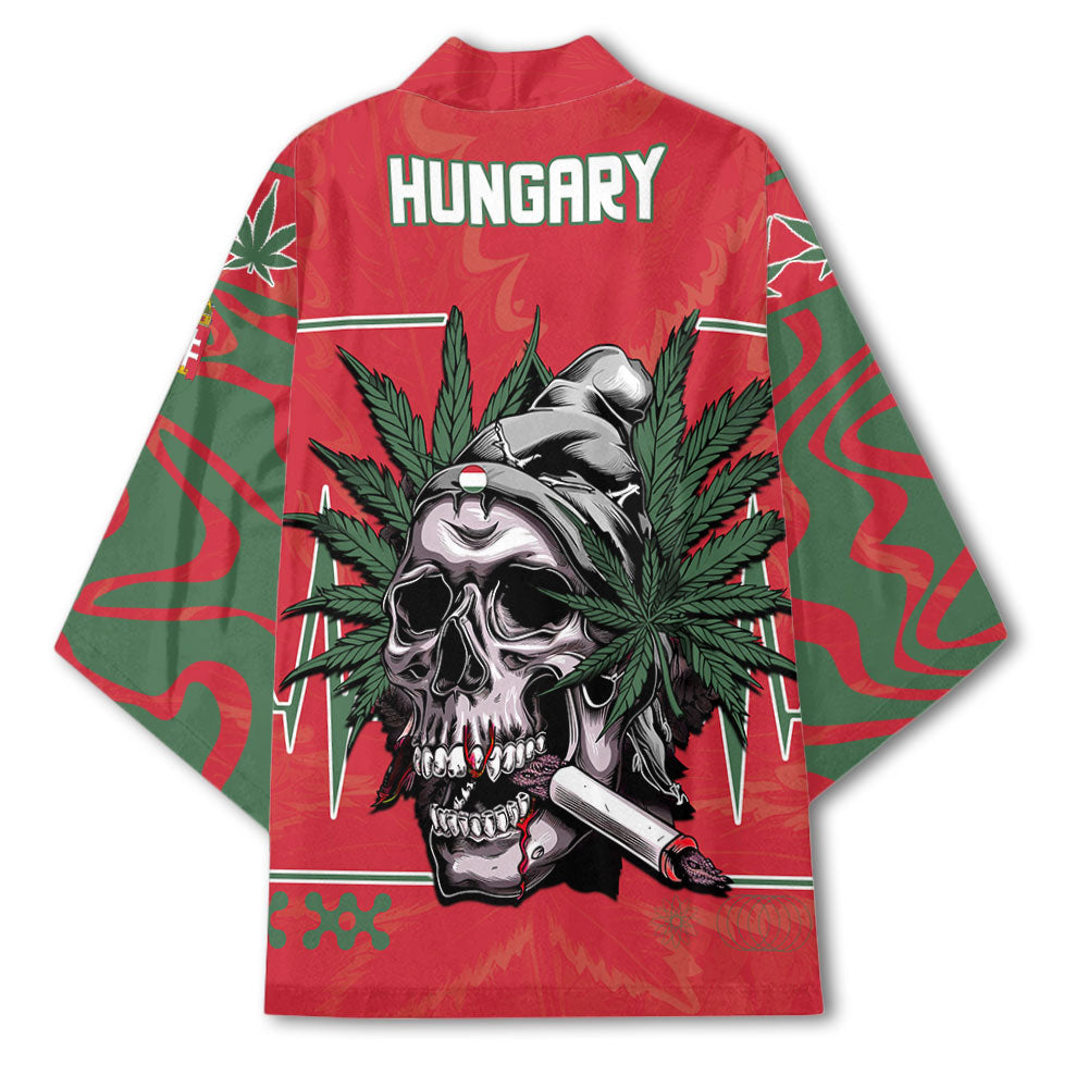 Hungary Kimono Flag & Coat Of Arms Marijuanas Style