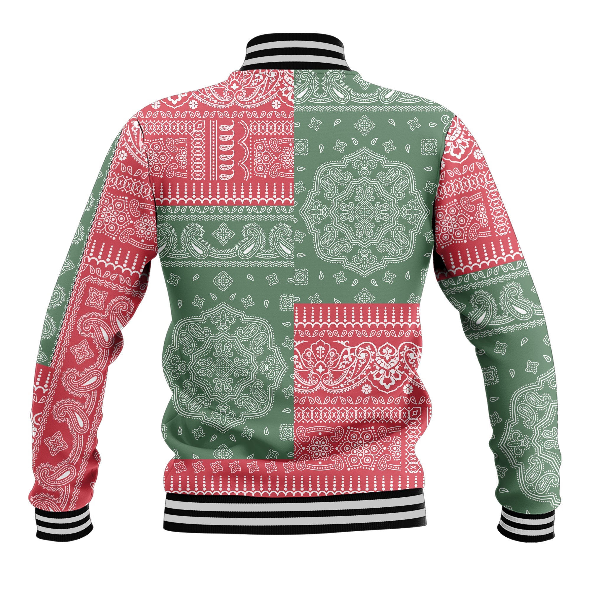 Hungary Baseball Jacket Flag And Paisley Basic Style 3