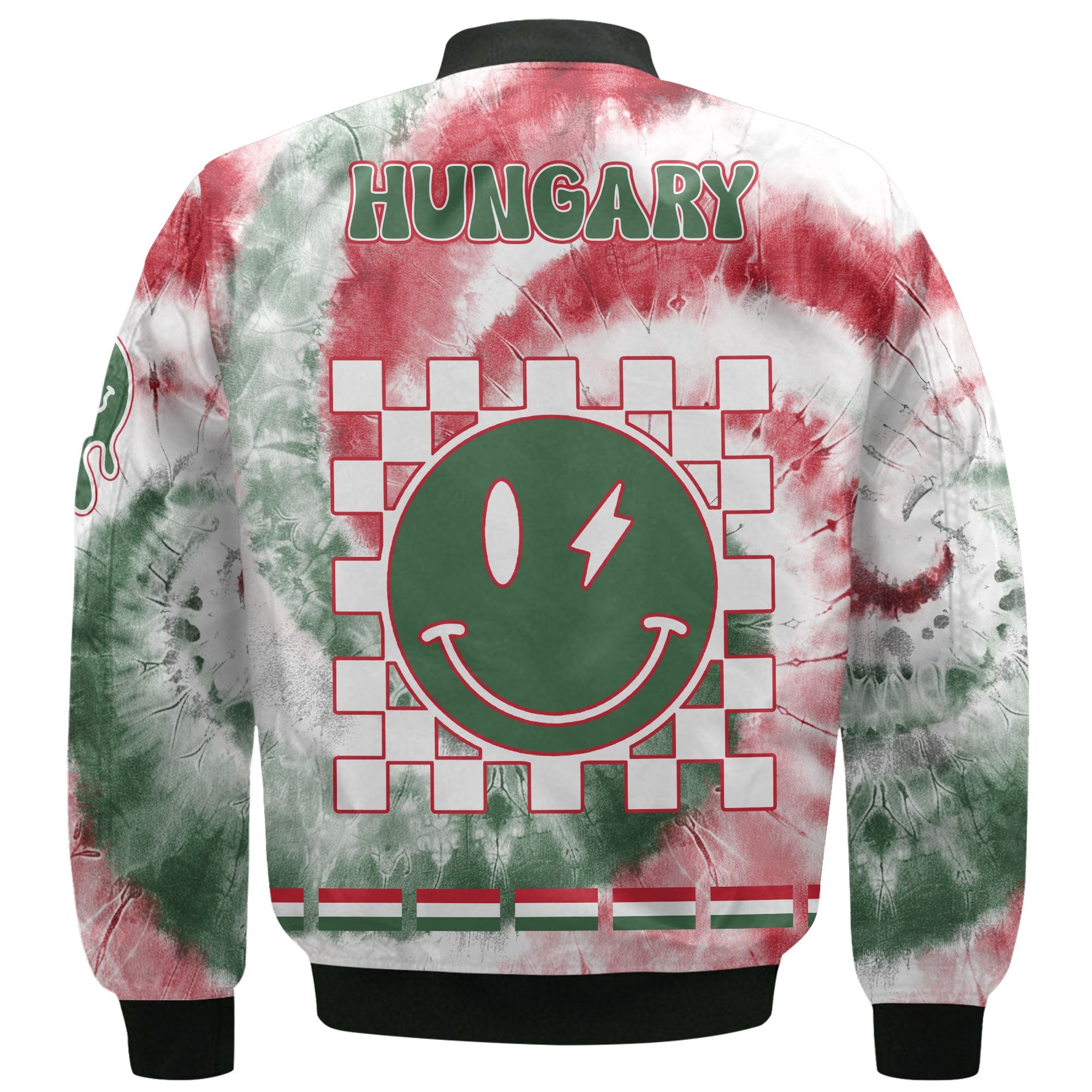 Hungary Bomber Jacket Custom Tie Dye Style 3