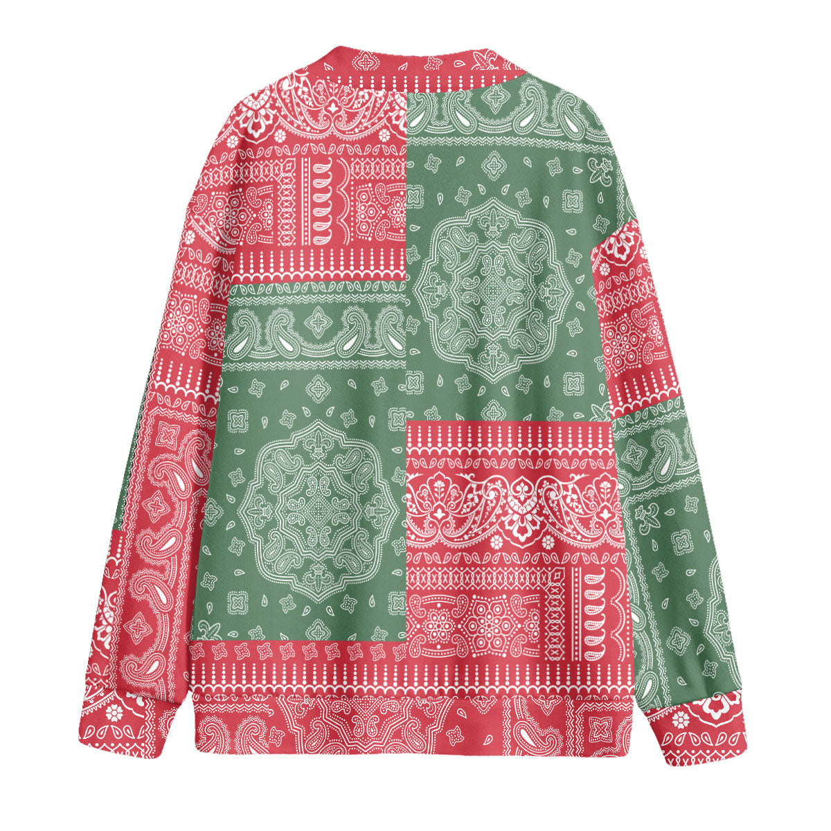 Hungary Fleece Cardigan Flag And Paisley Basic Style 2