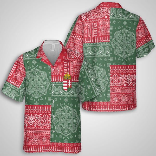 Hungary Hawaiian Shirt Flag And Paisley Basic Style 1