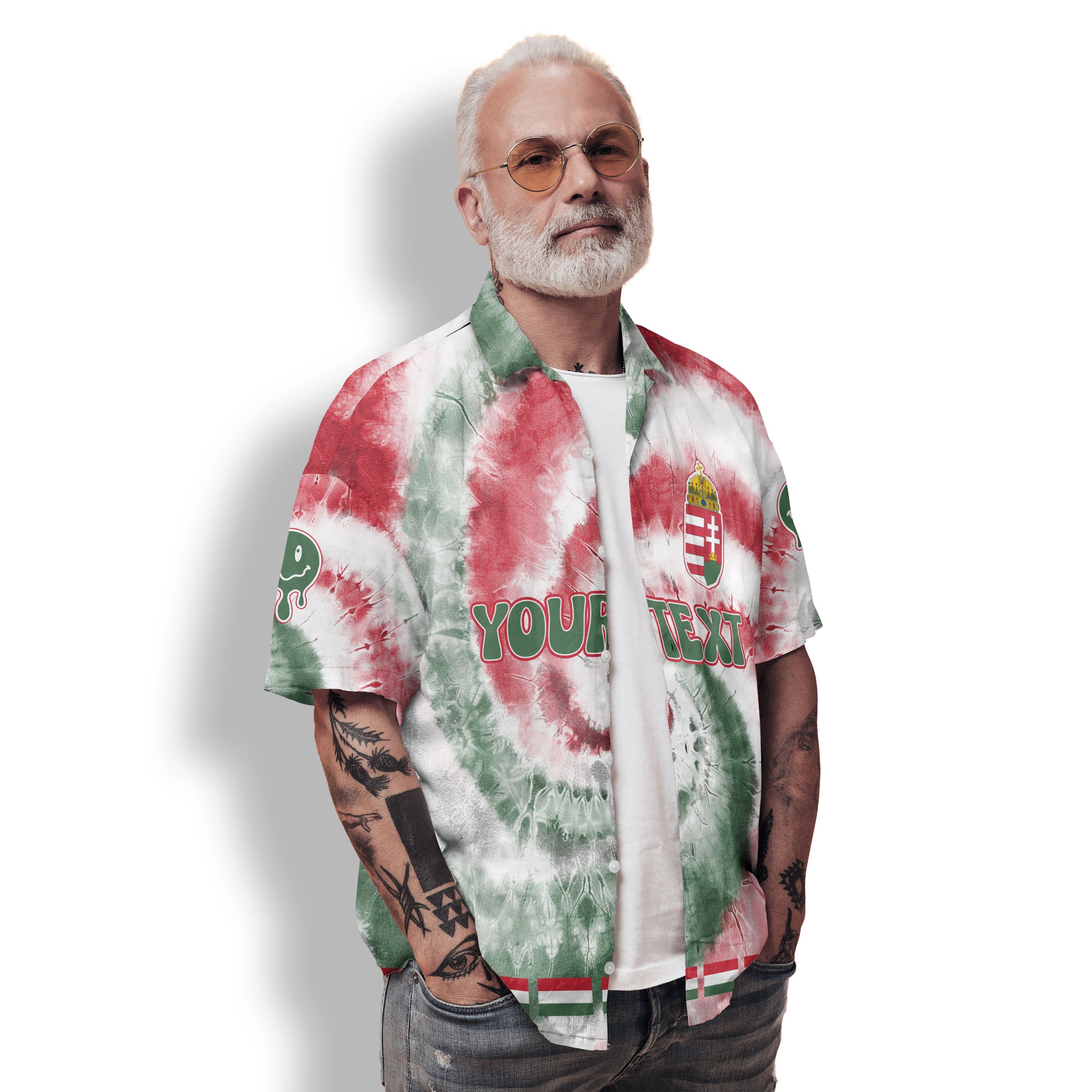 Hungary Hawaiian Shirt Custom Tie Dye Style 2