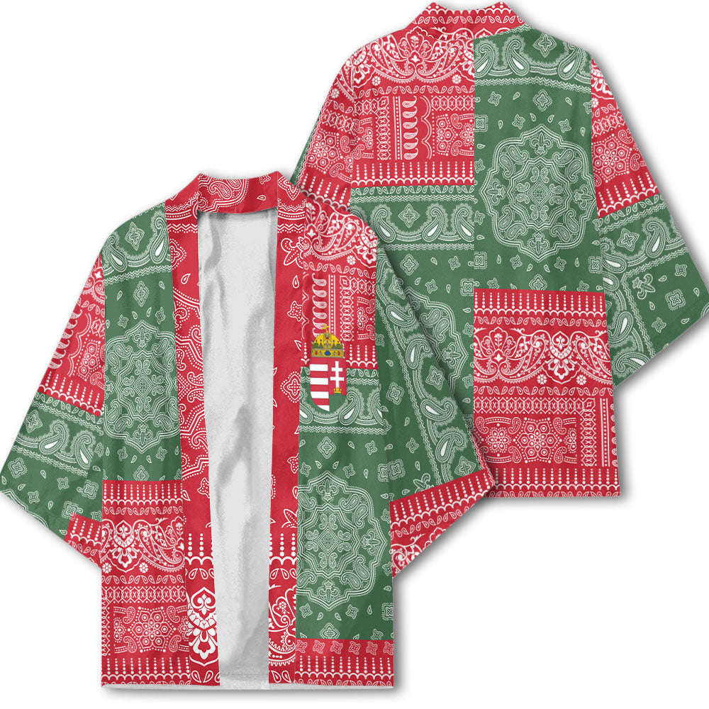 Hungary Kimono Flag And Paisley Basic Style 1