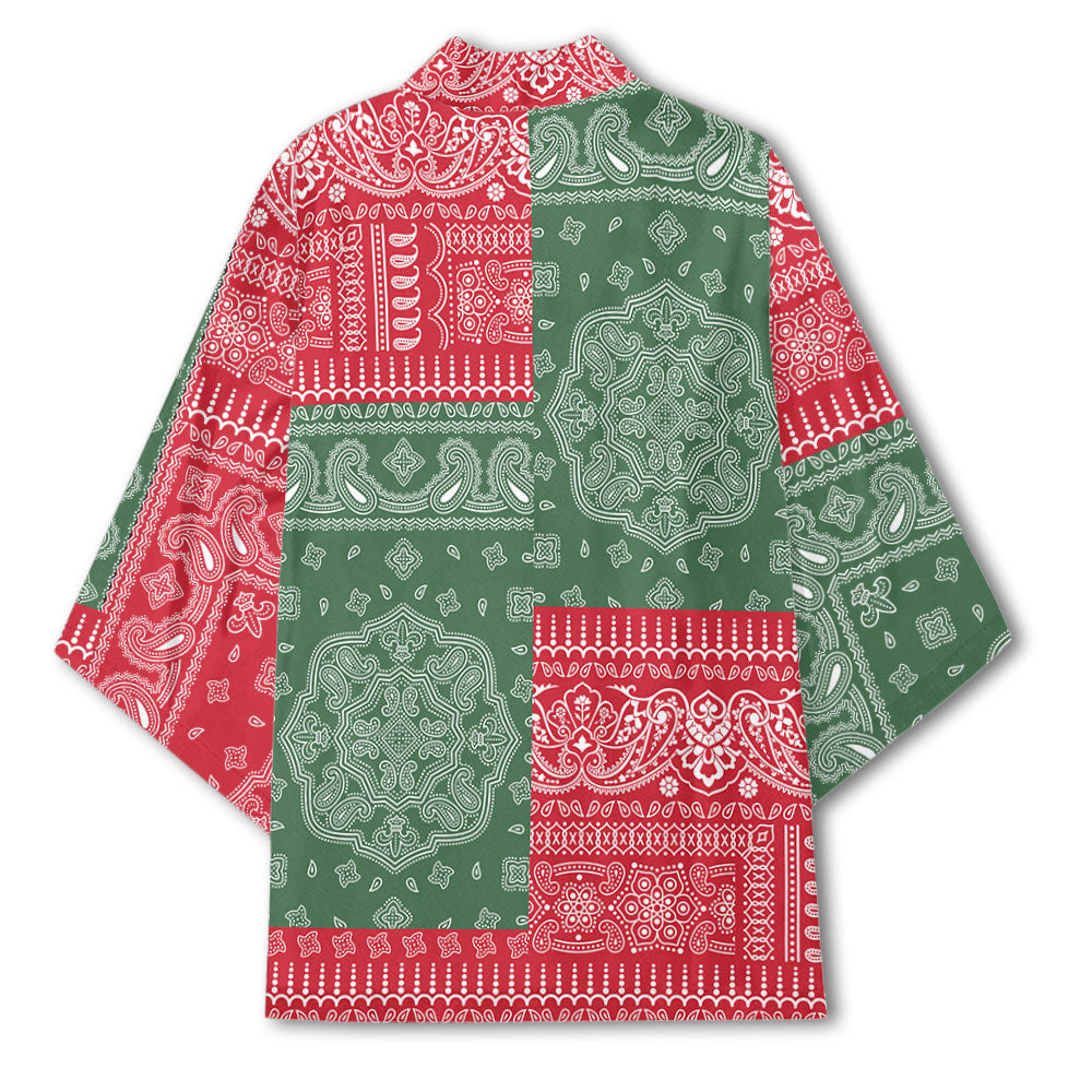 Hungary Kimono Flag And Paisley Basic Style 3