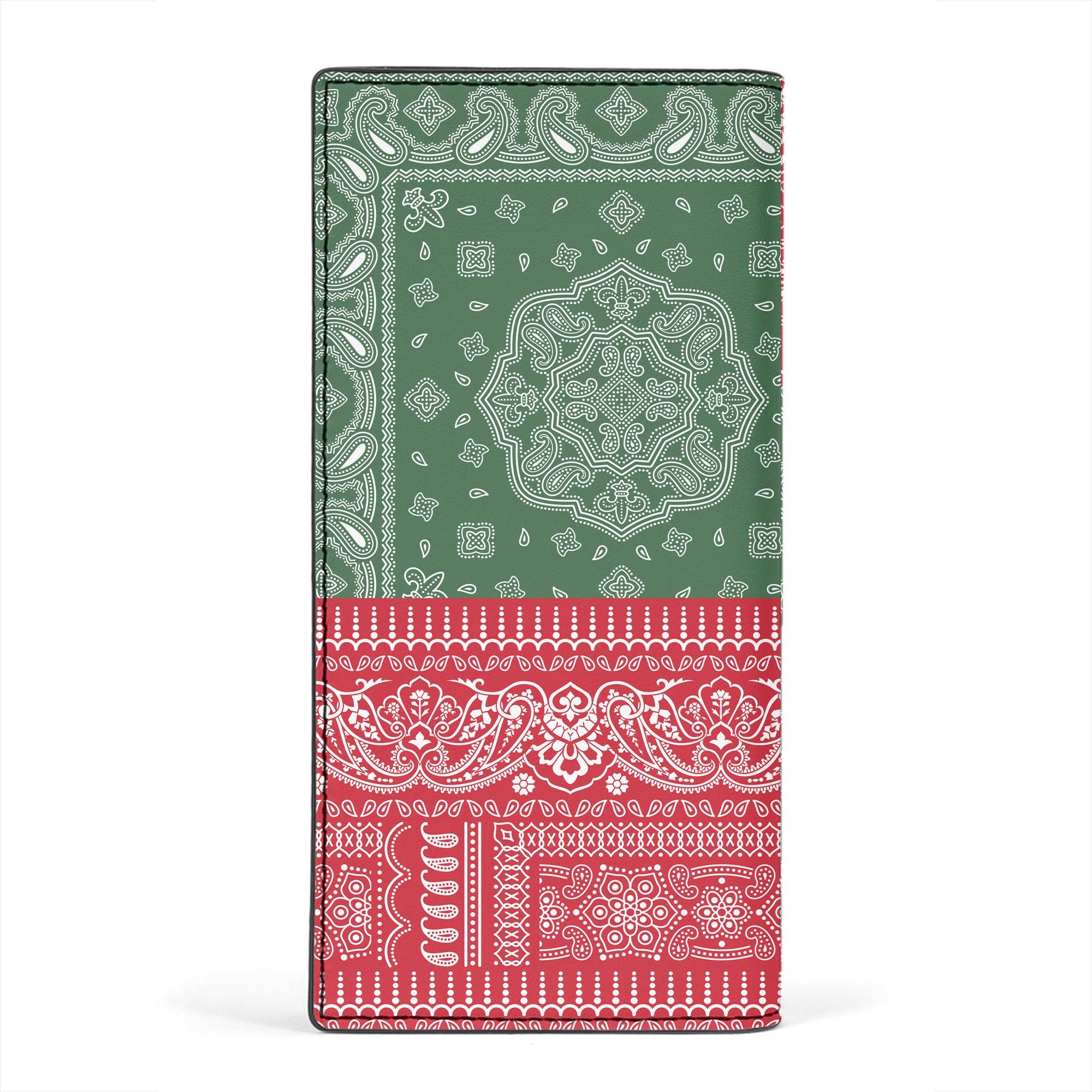 Hungary Leather Wallet Flag And Paisley Basic Style 2