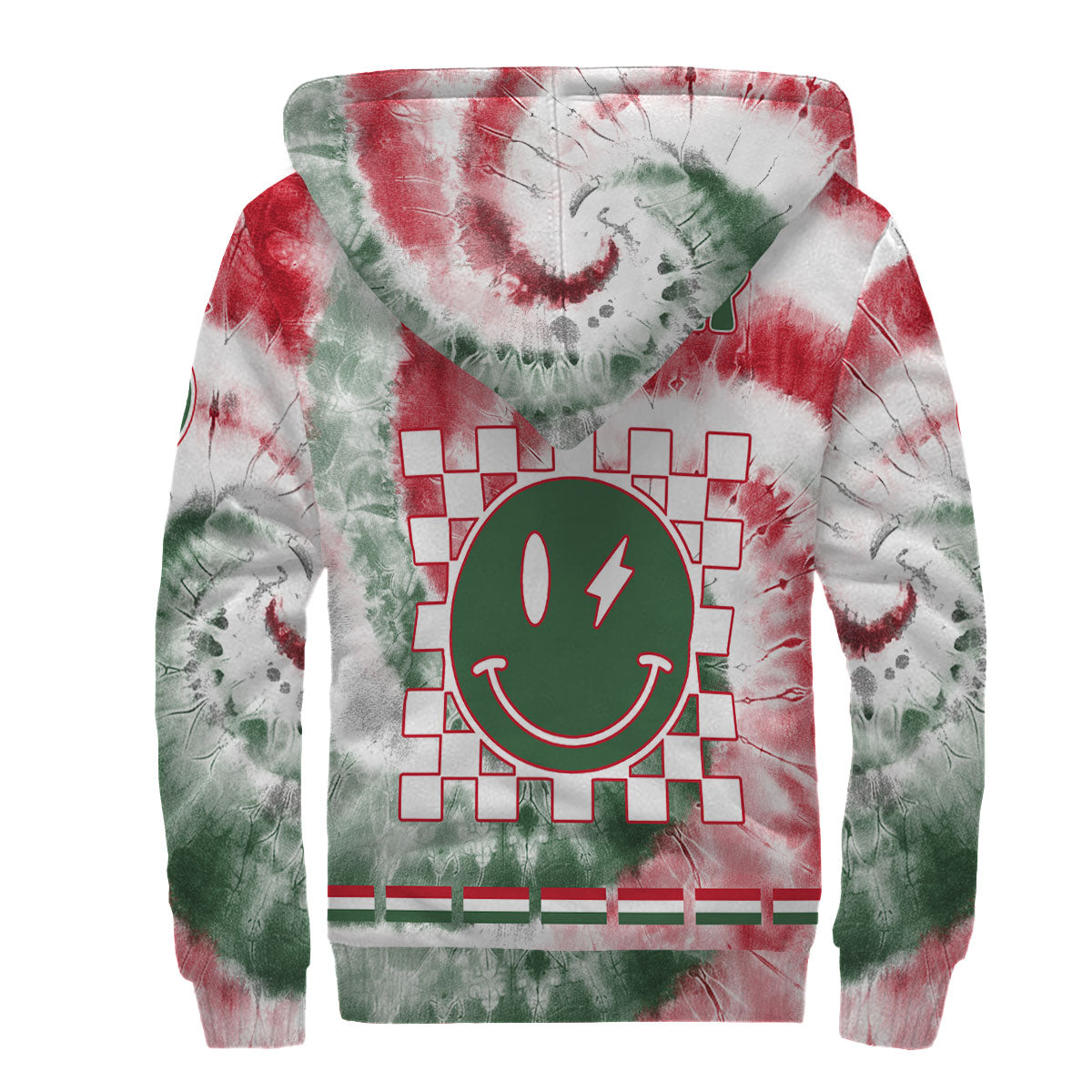 Hungary Sherpa Hoodie Custom Tie Dye Style 2