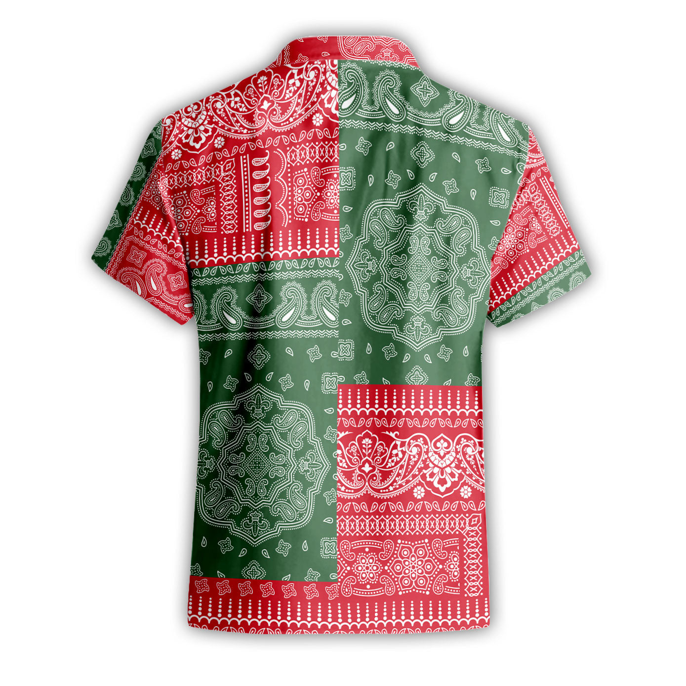 Hungary Short Sleeve Shirt Flag And Paisley Basic Style 3