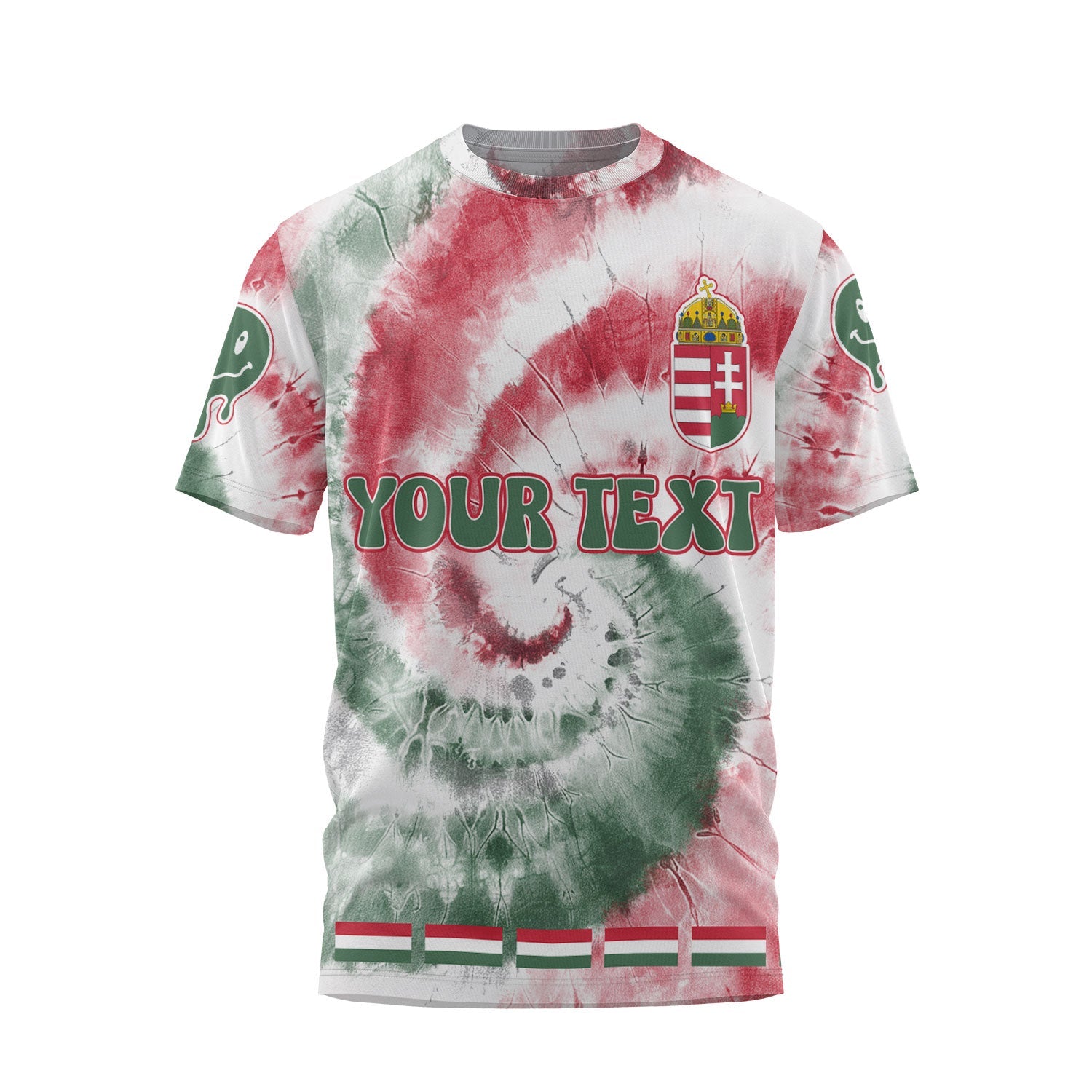 Hungary T Shirt Custom Tie Dye Style 1