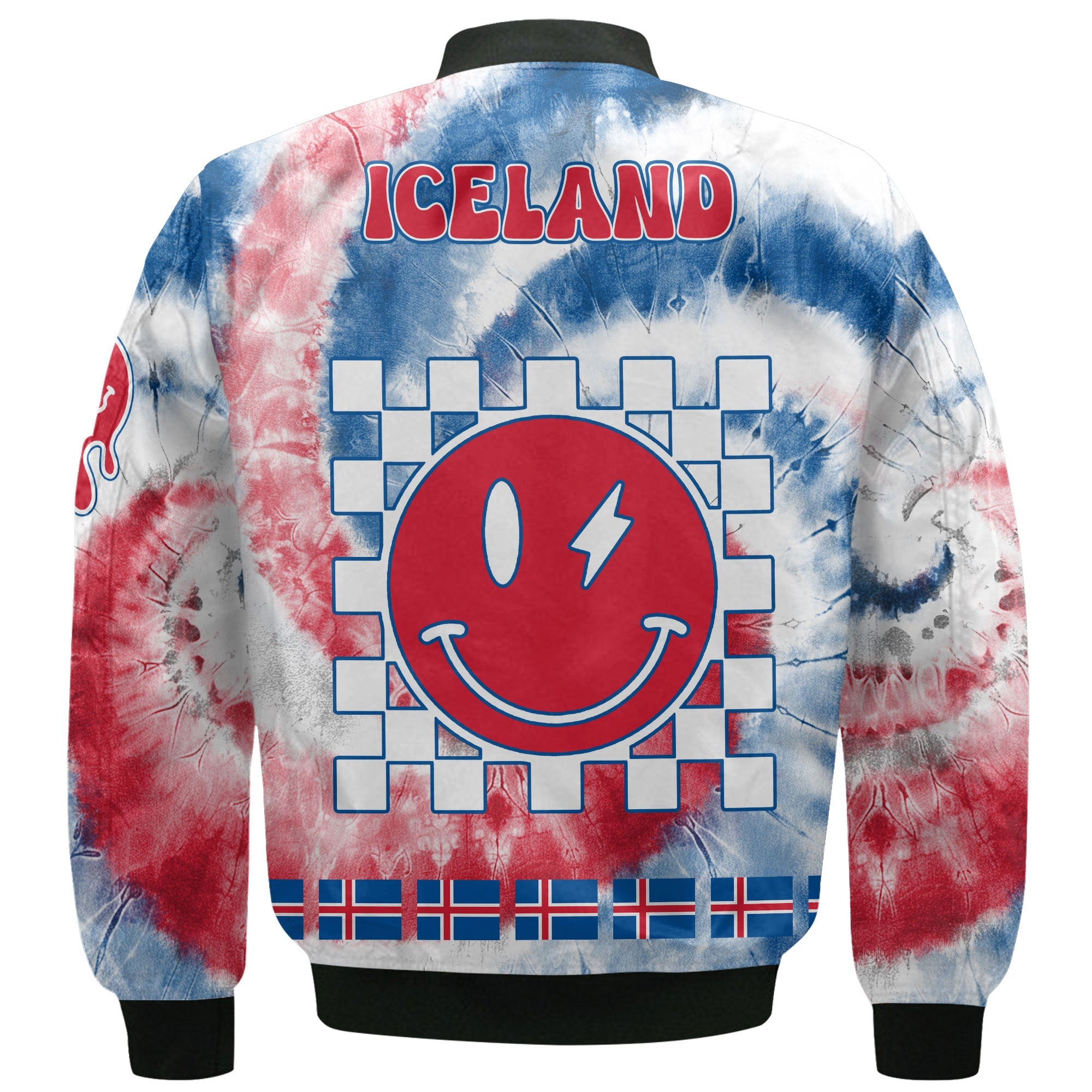 Iceland Bomber Jacket Custom Tie Dye Style 3