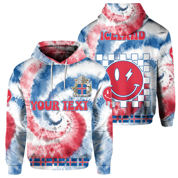 Iceland Hoodie Custom Tie Dye Style 1