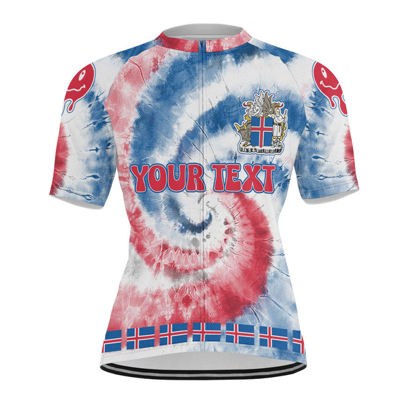 Iceland Men Cycling Jersey Custom Tie Dye Style 1