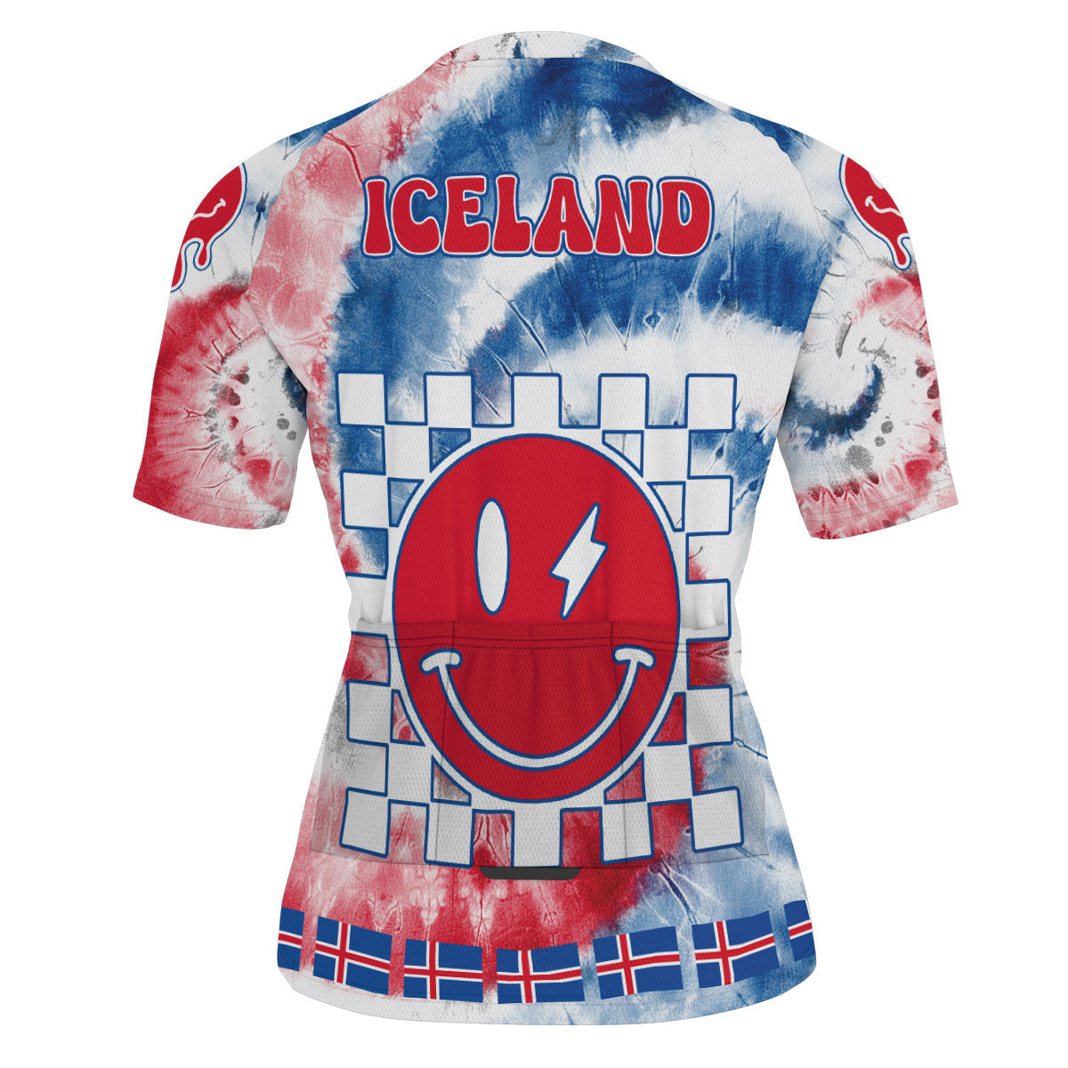 Iceland Men Cycling Jersey Custom Tie Dye Style 3