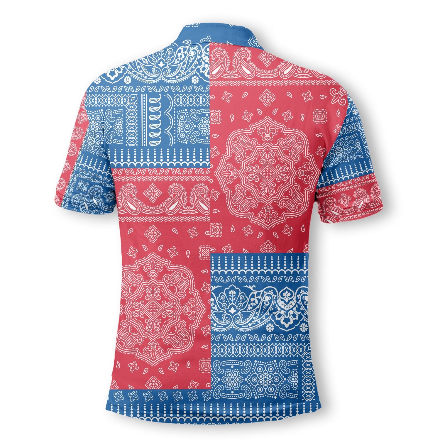 Iceland Polo Shirt Flag And Paisley Basic Style 3