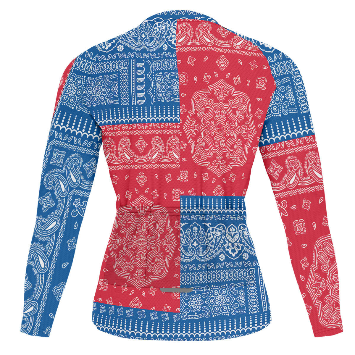 Iceland Raglan Men Cycling Jersey Long Sleeve Flag And Paisley Basic Style 2