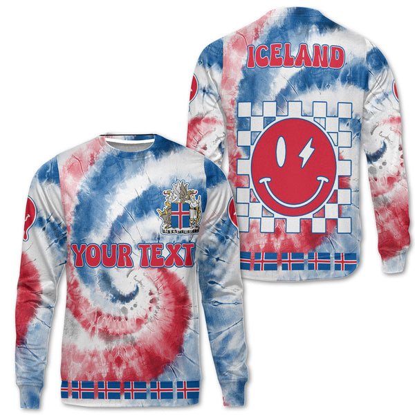 Iceland Sweatshirt Custom Tie Dye Style 1