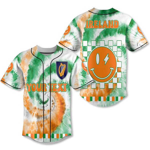 Ireland Baseball Jersey Custom Tie Dye Style 1