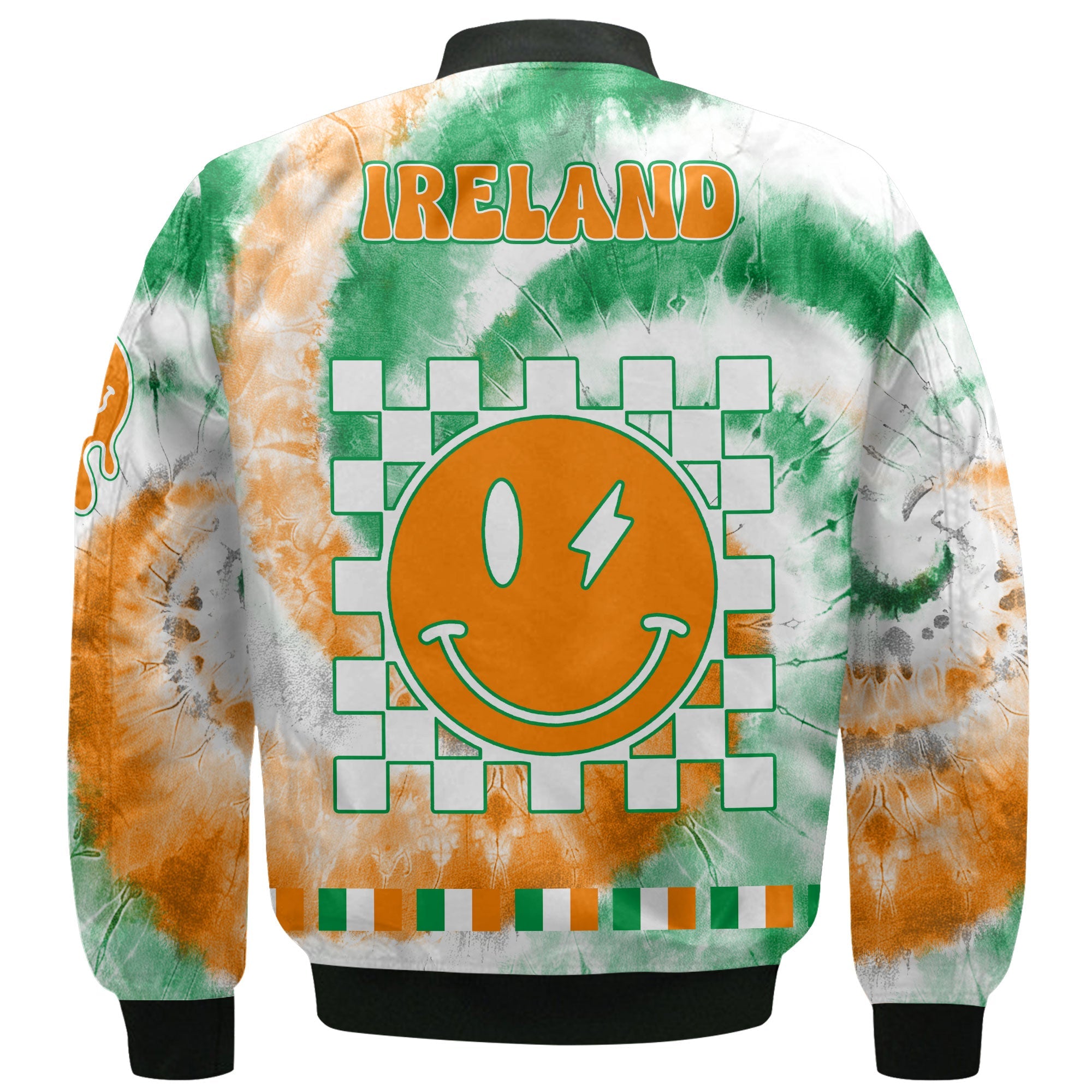 Ireland Bomber Jacket Custom Tie Dye Style 3