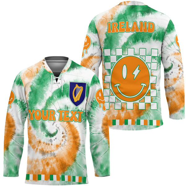 Ireland Hockey Jersey Custom Tie Dye Style 1