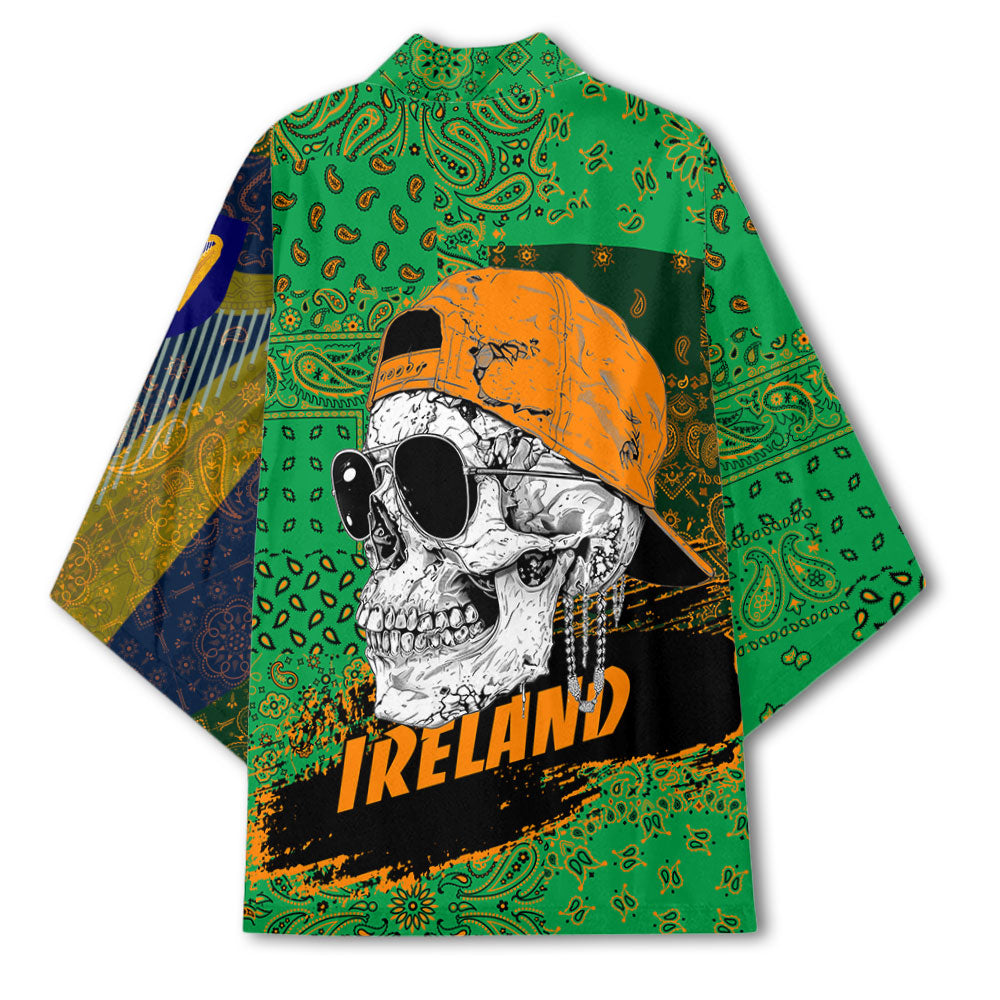 Ireland Kimono Paisley Flag And Skull Style 3