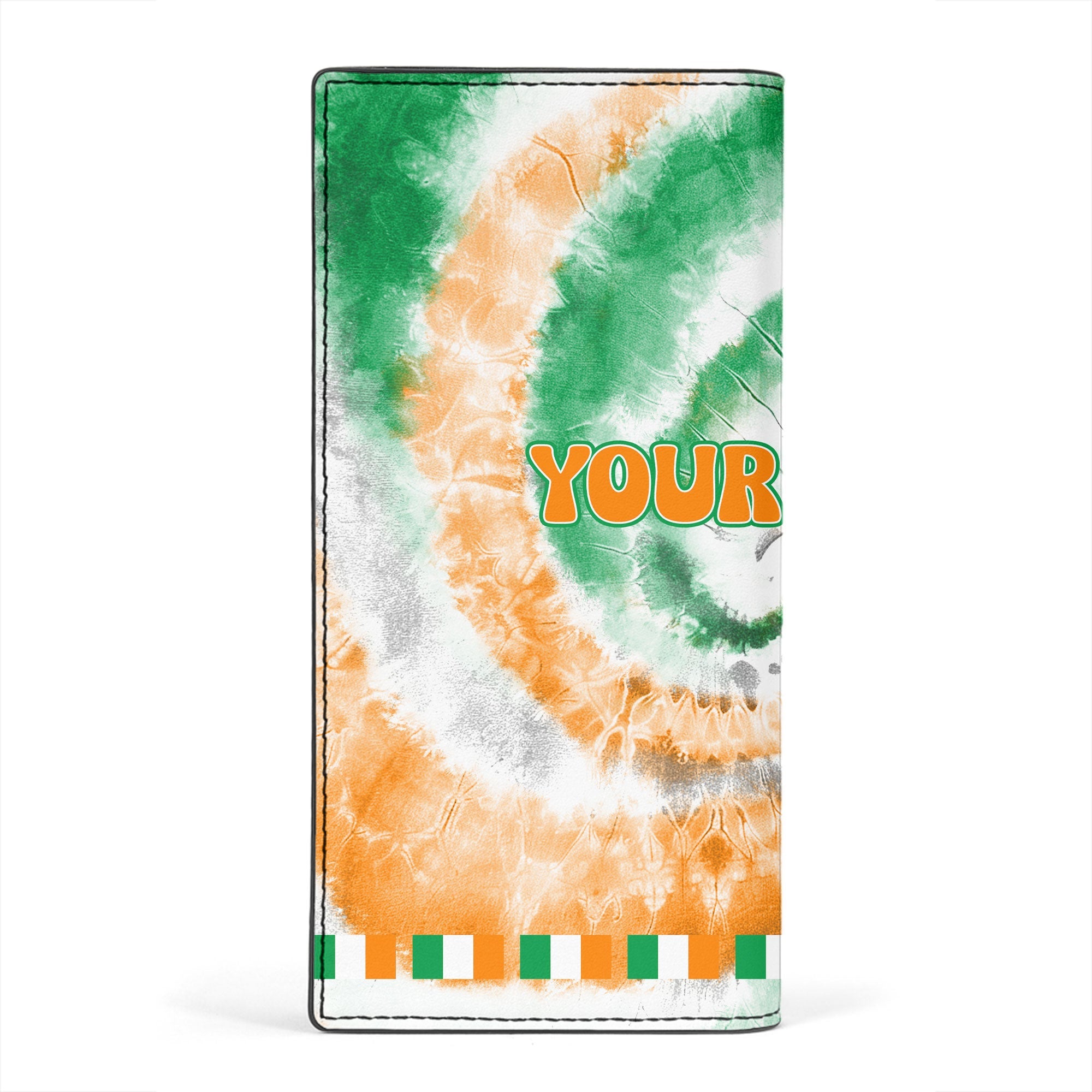 Ireland Leather Wallet Custom Tie Dye Style 2