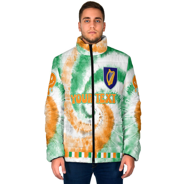 Ireland Men Padded Jacket Custom Tie Dye Style 1